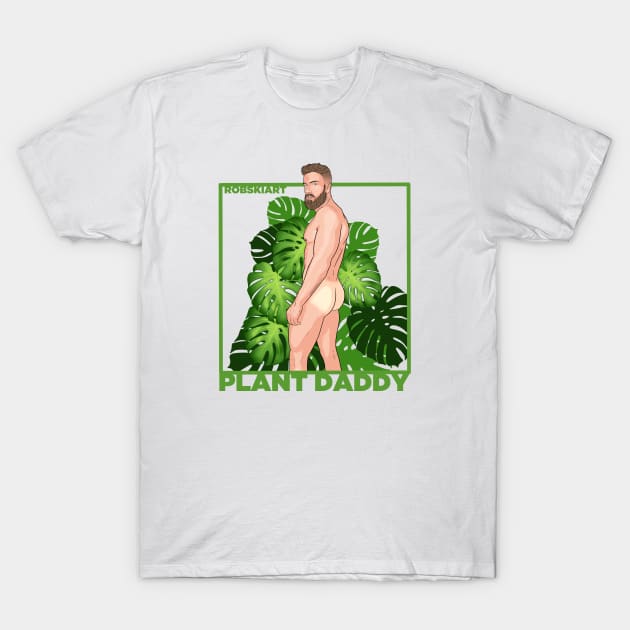 Plant Daddy - Monstera guy T-Shirt by RobskiArt